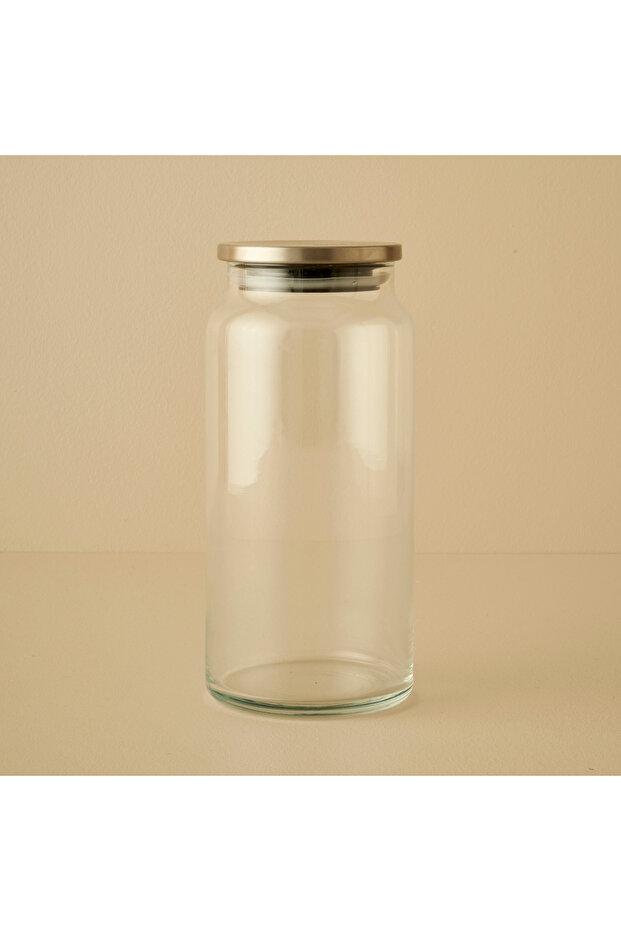 Jely Metal Jar with Lid 1400 Cc
