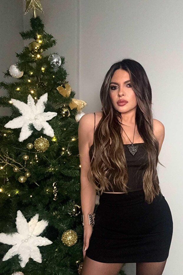 Çelik Örme Basic Mini Etek Siyah - 1