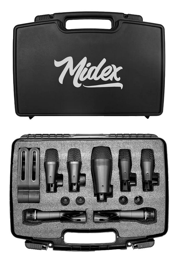 M-Drum Kit-7 Davul Mikrofon Seti 7 Parça Akustik Bateri Mikrofonu - 3