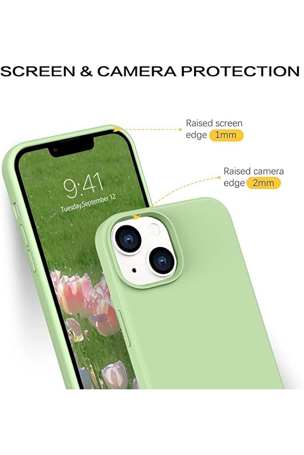 حافظة خلفية من الألياف الدقيقة ذات جودة عالية مع شعار متوافق مع هاتف iPhone 13/14 - 4