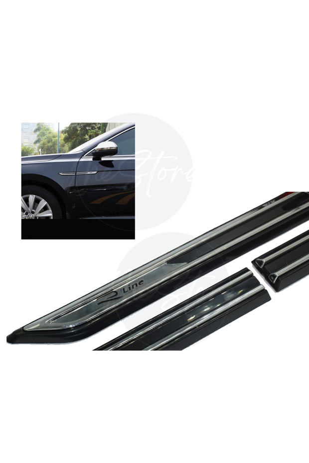 Vw R Line Passat Fender Logo - Set of 4