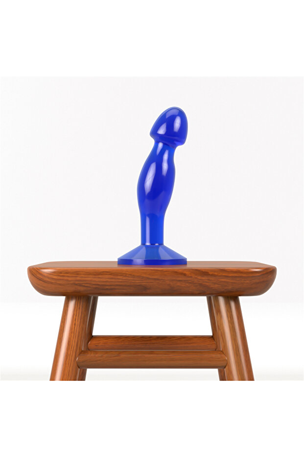 Flawless Clear Prostate Plug 6.5'' Blue Butt Plug - 1