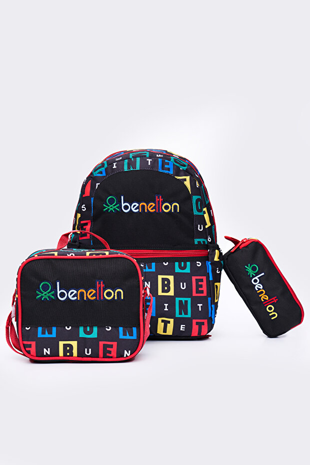 Boy's 3-Piece School Set Primary School Bag & Lunch Box & Pencil Case 13169
