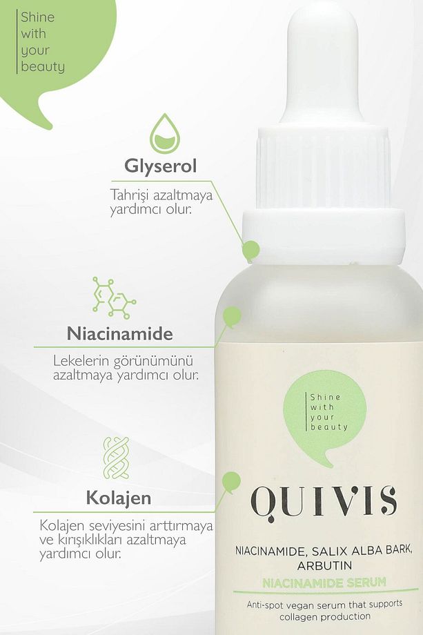 Akne Sivilce ve Siyah Nokta Karşıtı Niacinamide Serum 30 ML - 4