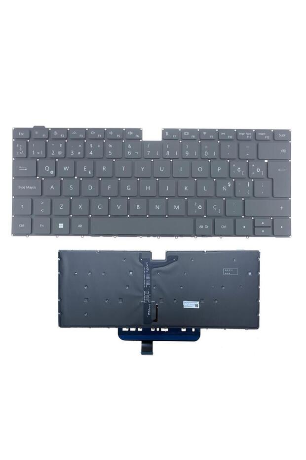Huawei MateBook 14 KLVC-WDH9L Notebook Klavyesi (Siyah TR) ışıklı - 1
