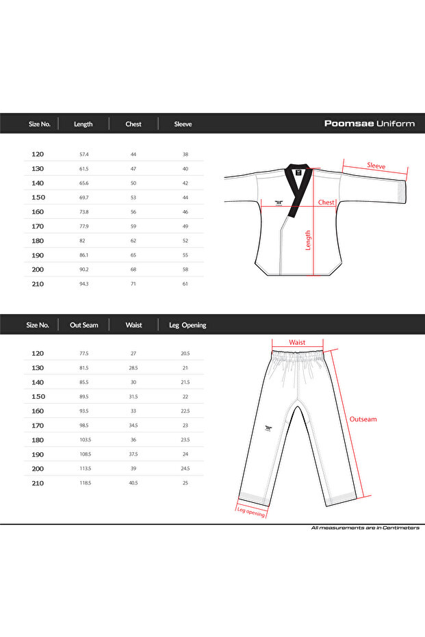 Taekwondo WT Onaylı Tusah Siyah Dobok Tekvando Elbisesi - 2