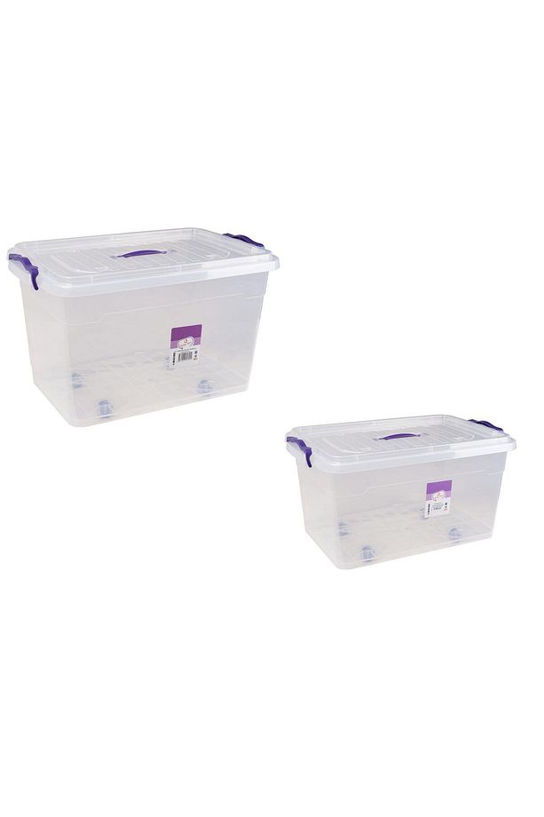 Hobi Box Saklama Kabı 50-70 Lt 2'li Set (TEKERLEKLİ) - 1