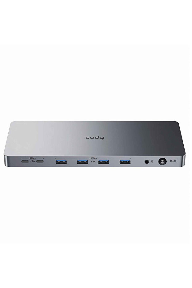 CS700 Dual 4K 2xHDMI 2xDisplayPort 2xUSB-C(10Gbps) 4xUSB-A 1xGigabit 100W PD Dock İstasyonu - 1