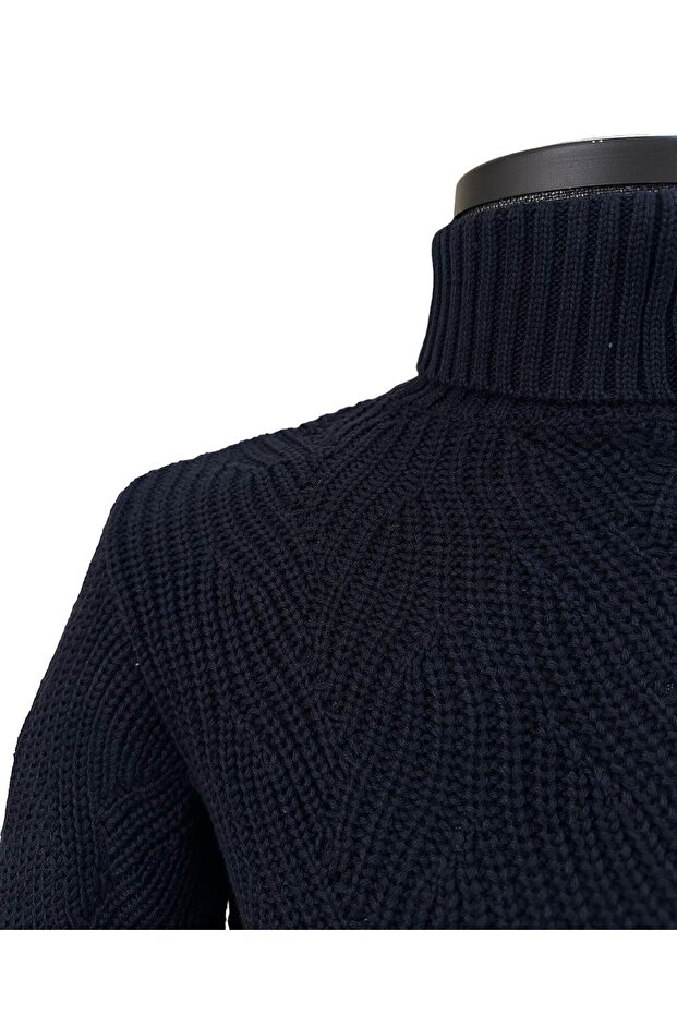 Tren Boğazlı Triko - 2