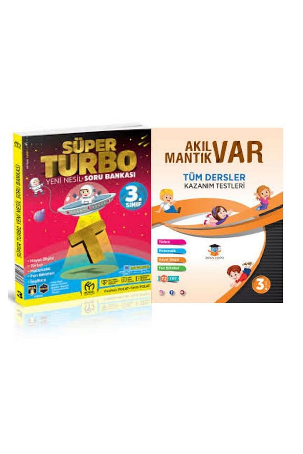 3.Sınıf Süper Turbo Soru Bankası Ve Akıl Var Mantık Var Tüm Dersler Kazanım Test - 1