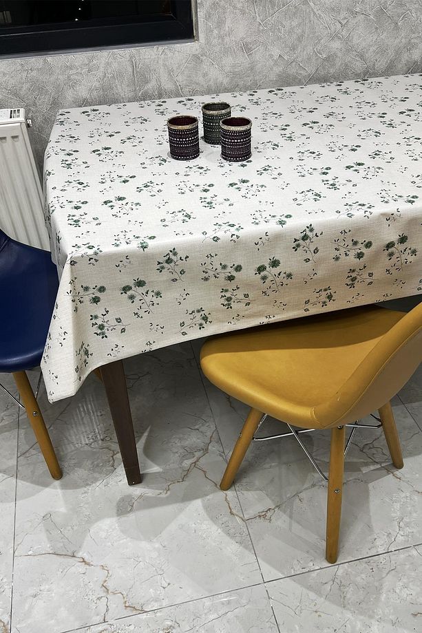 Pvc kaymaz elyaf tabanlı Silinebilir Muşamba Masa Örtüsü_12-A - 4