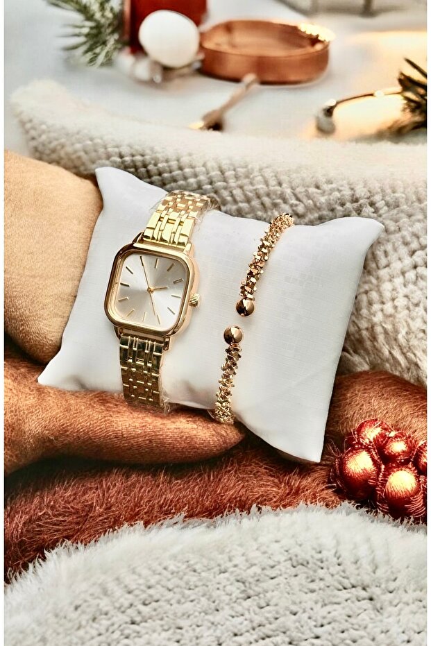 Bileklik + Kadın Kol Saati Set - 3