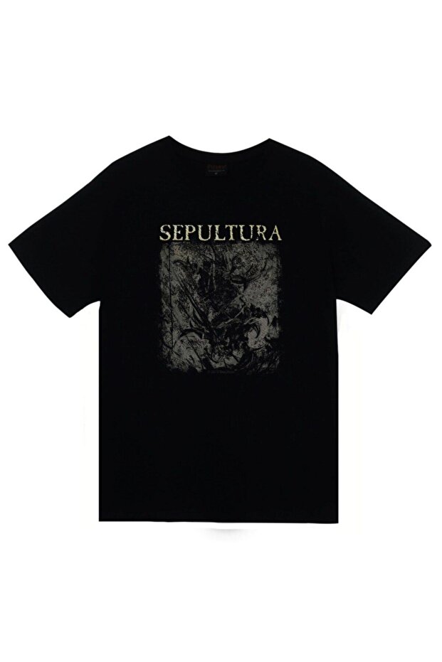 Sepultura Printed Unisex 100% Cotton Black T-Shirt