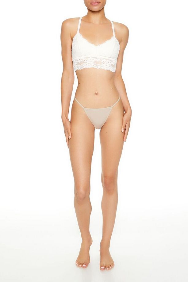 Pamuk Karışımlı G-string Tanga Külot - 2
