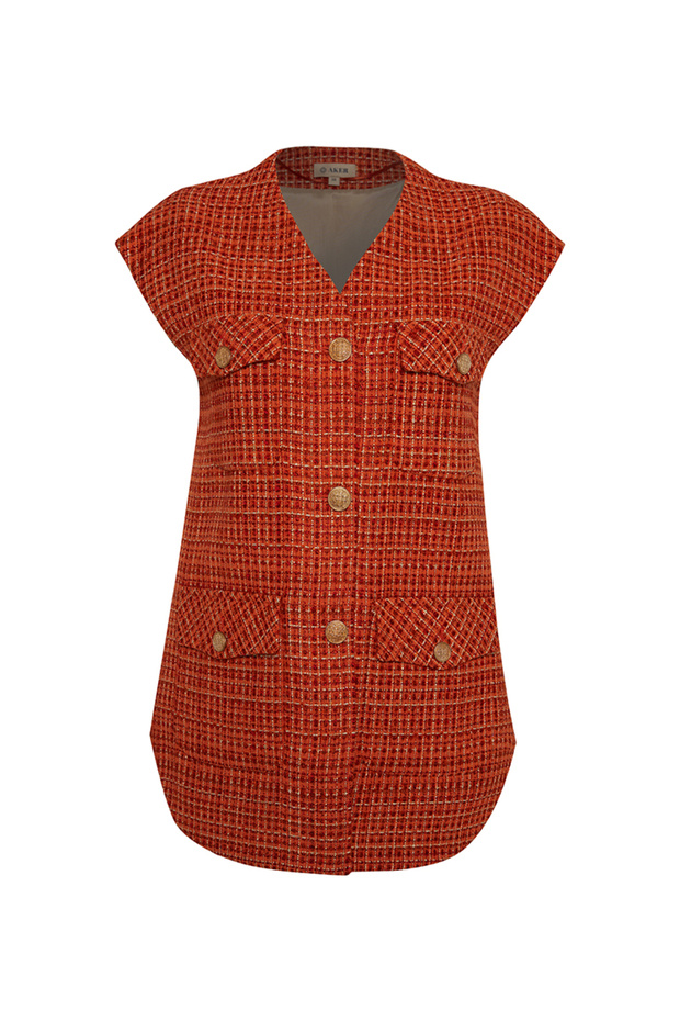 Cep Detaylı Yelek - 1