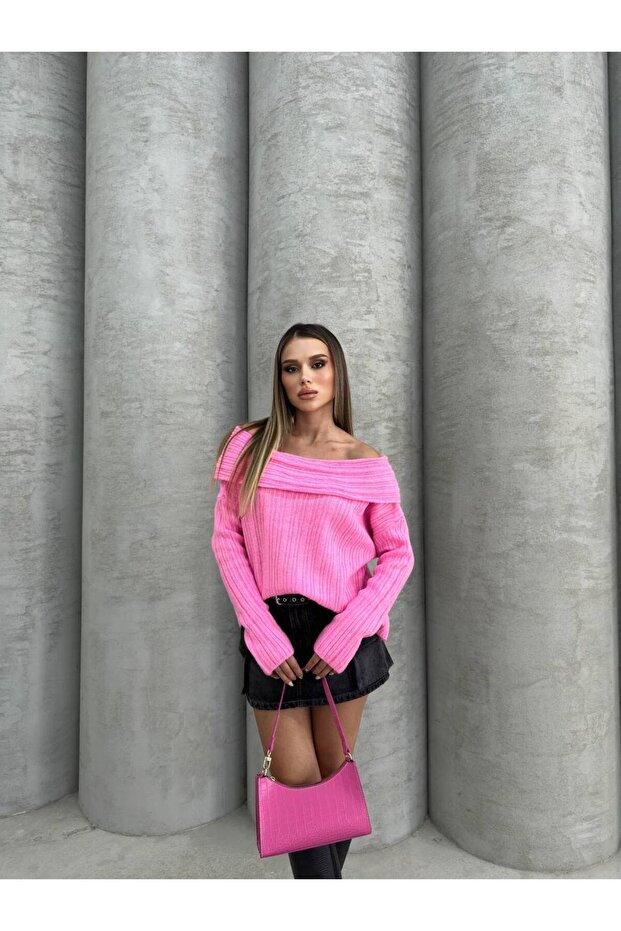 modonna yaka triko bluz - 3