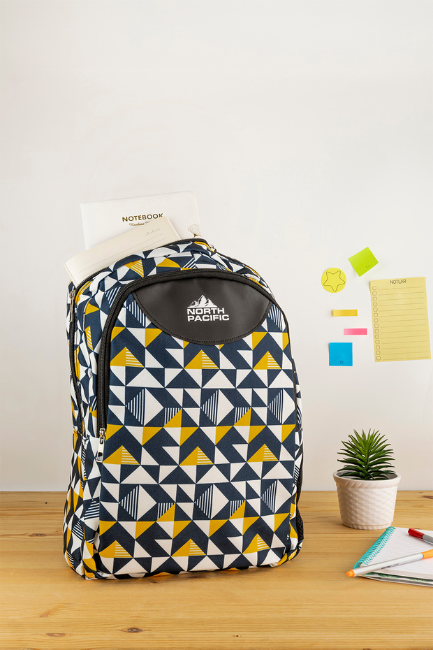 Primary School Bag - Geometric Pattern - 1
