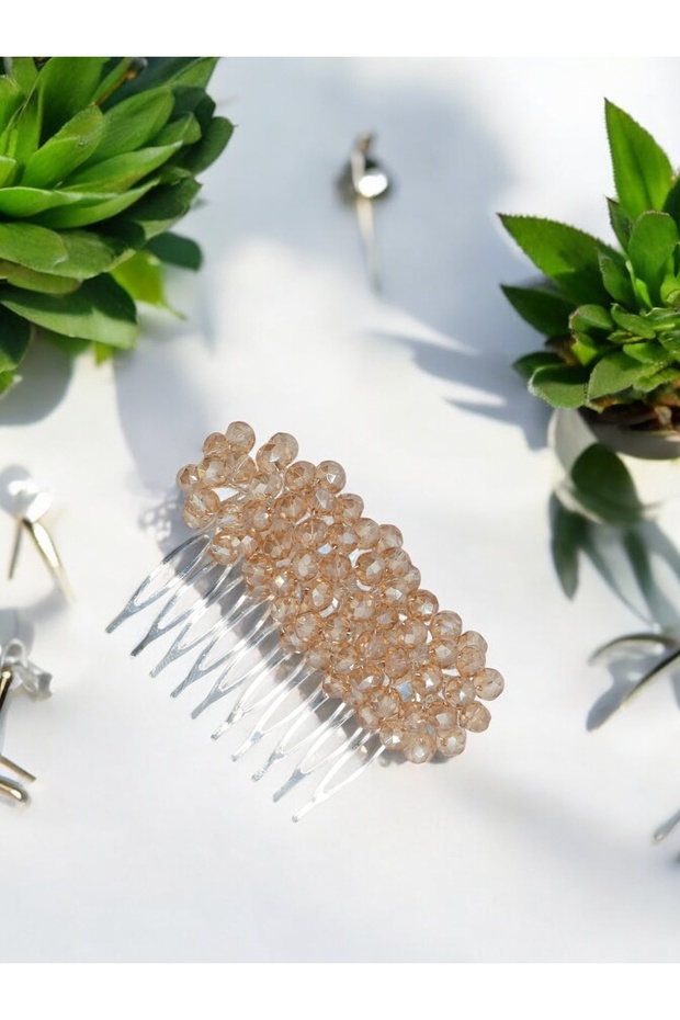 Stylish Crystal Comb for Engagement and Birth - 6X2 Cm, Color Alternative