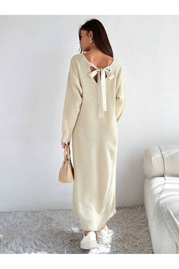 TRİKO ELBİSE KURDELYELİ - 6