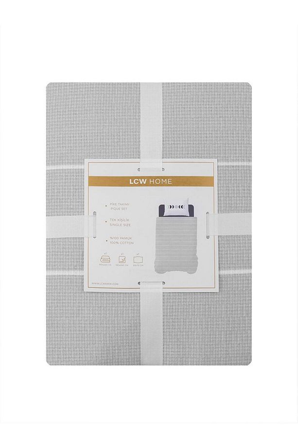 LCW HOME Desenli Tek Kişilik Pike Takımı (S4) - 8