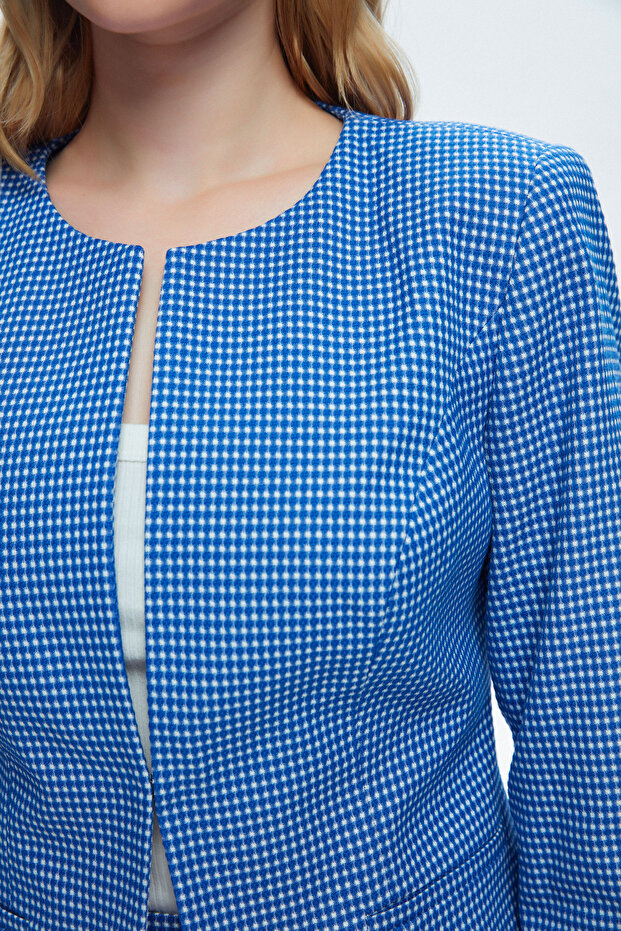 Agraflı 3/4 Kol Ceket - 3