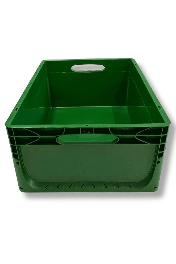 1.kalite Yeşil Plastik Kasa 60x40x22 Cm - Kokusuz Sağlam Plastik Kutu 44 Litre - 6