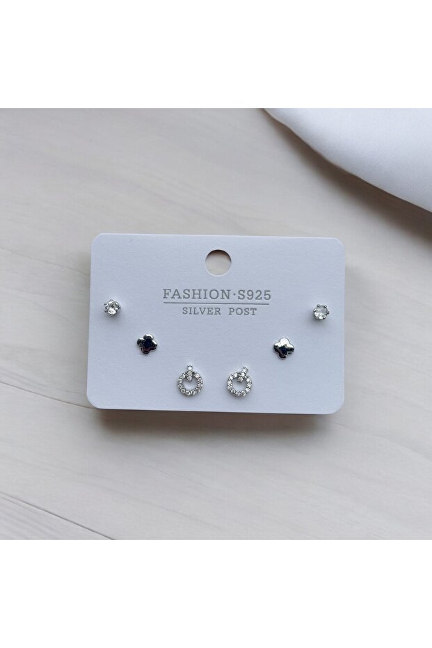 Çoklu Çelik Küpe - 1