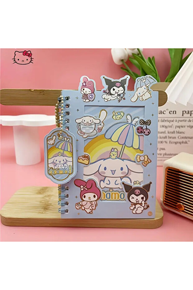 Cinnamoroll - Sanrio Kawaii Spiral 16 Sheets Sticker Decal 8 Sheets Notebook