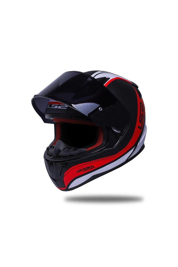 Rapid Deeper Mat Kırmızı-siyah Kask Siyah Vizörlü - 4