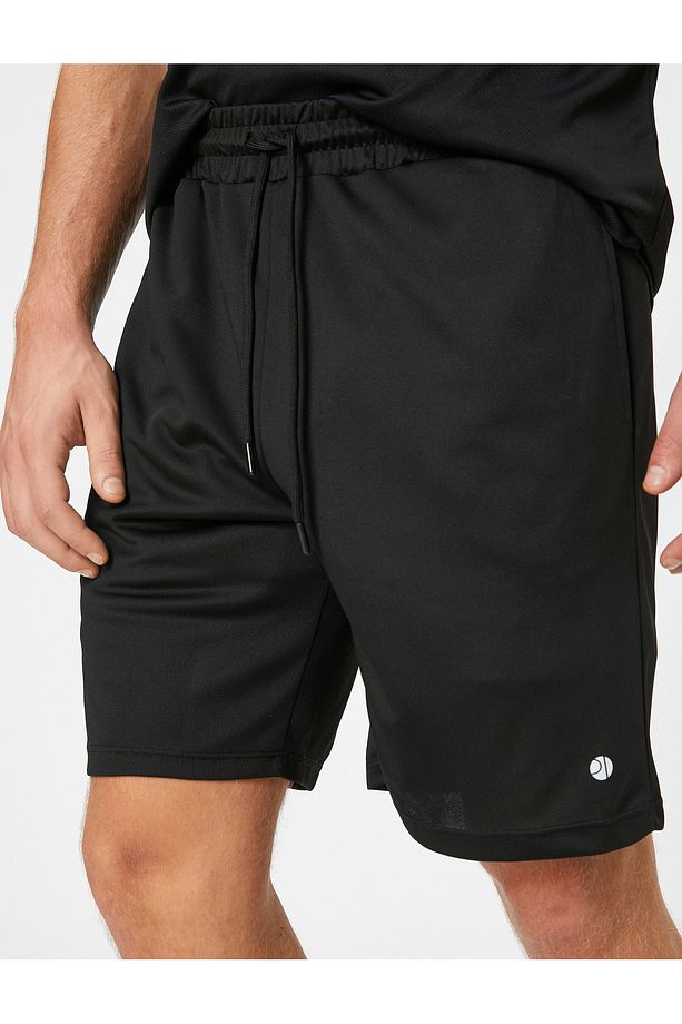 Basic Spor Şort Beli Bağcıklı Cep Detaylı - 5