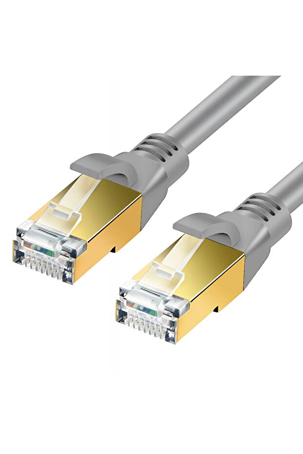 ICAT8-02G Cat8 S/FTP 40Gbps 2000Mhz High Speed %100 Copper Network Kablo 2 Metre-Gri - 2