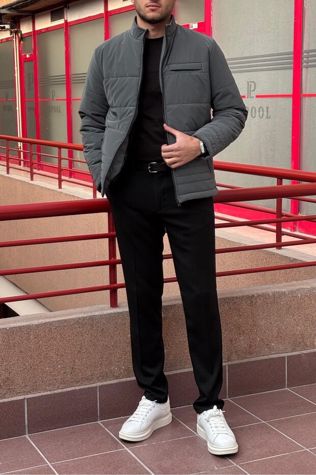 -Mont ανδρικό καπιτονέ μπουφάν - με φερμουάρ, τσέπες, αδιάβροχο και ανθεκτικό στον αέρα 24USEC06 - 5