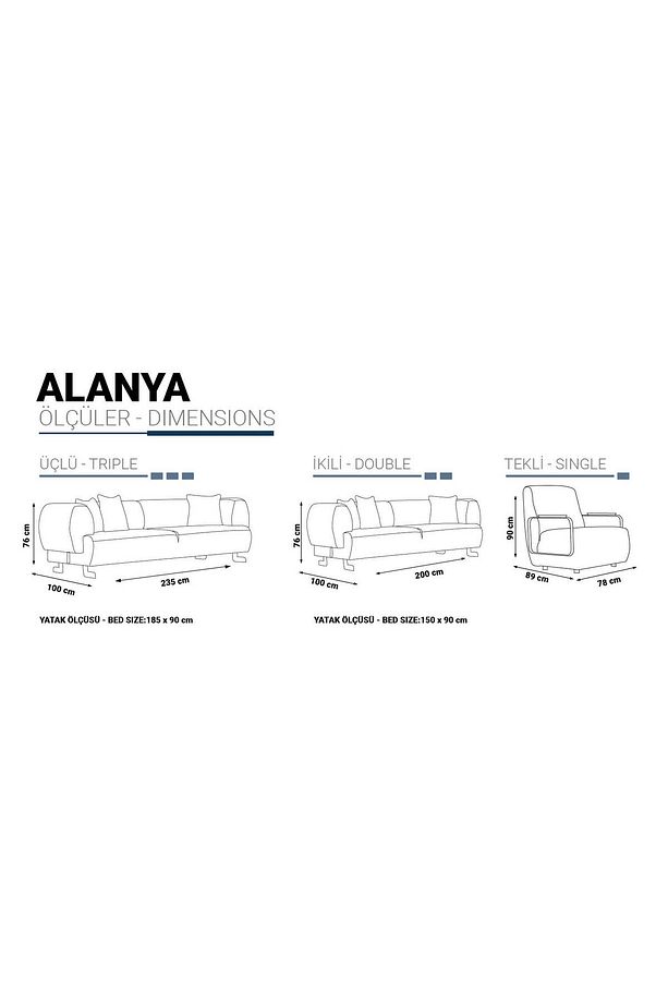 Alanya Koltuk Takımı 3+3+1 - 8