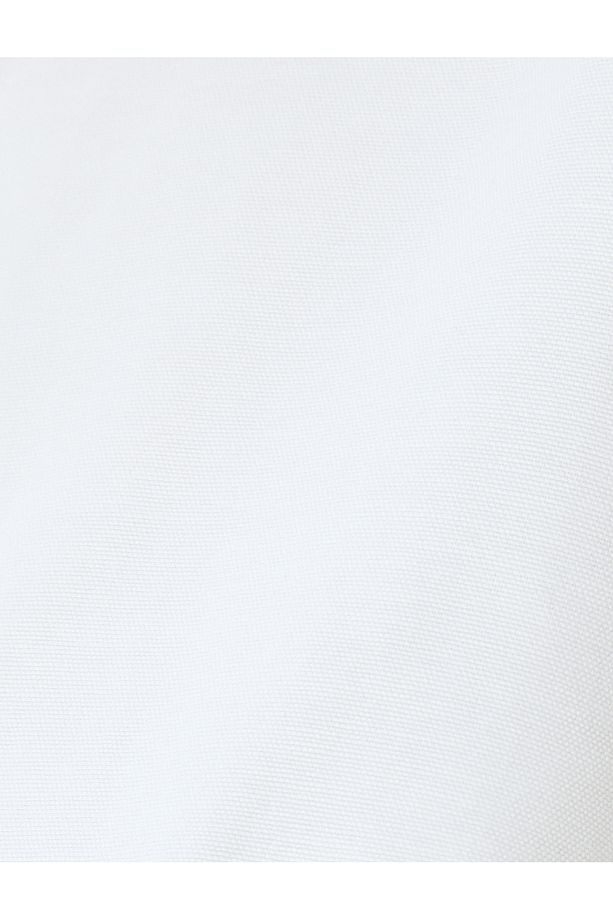 Regular Fit Uzun Kollu Klasik Yaka Poplin Gömlek - 6