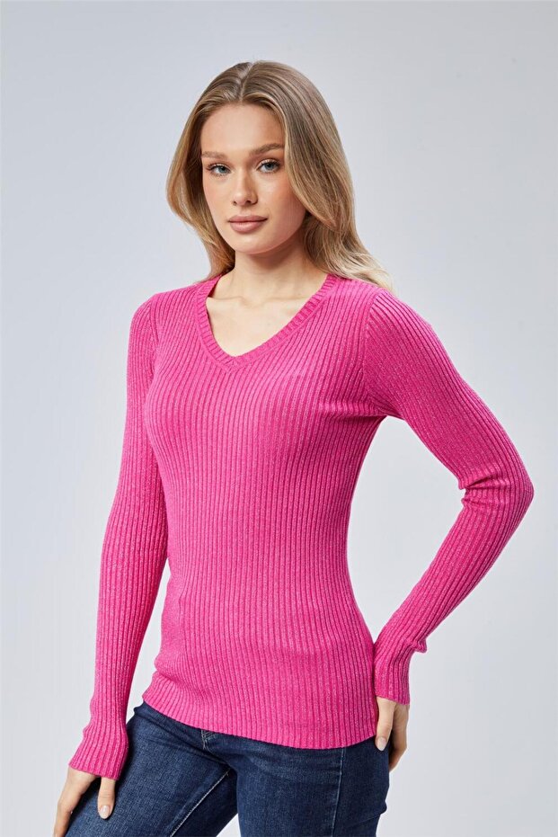 Simli V Yaka Triko - 3