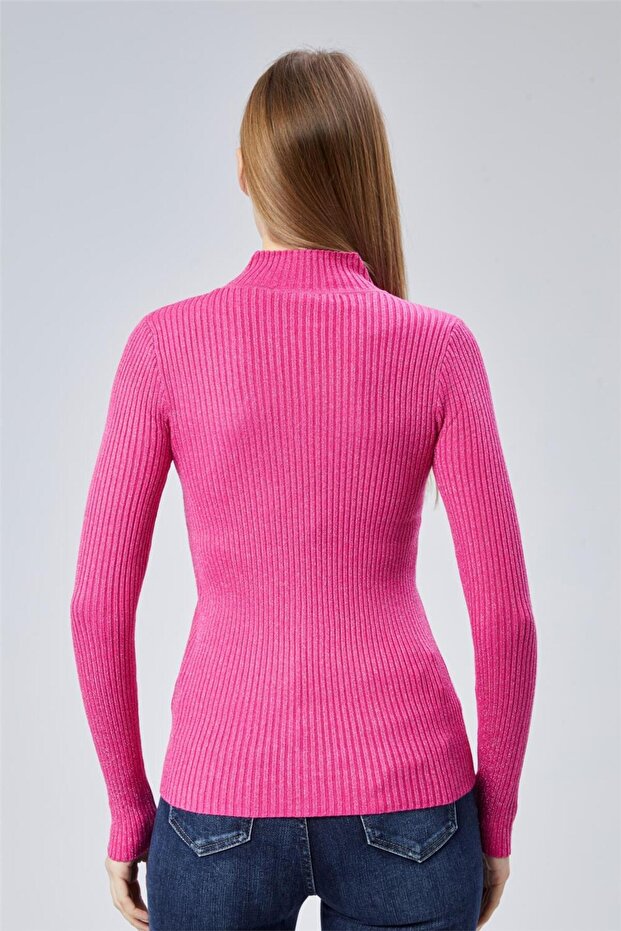 Simli Dik Yaka Triko - 4