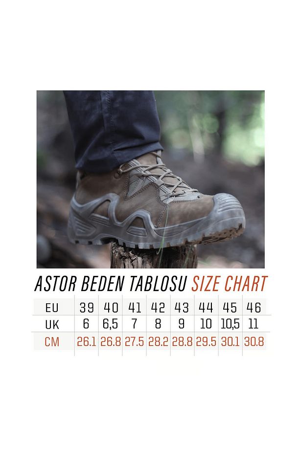 Astor Wıth Zıp Bot -coyote, Hakiki Ciltli Nubuk Deri, Profesyonel Fermuarlı Askeri Taktik Bot - 7