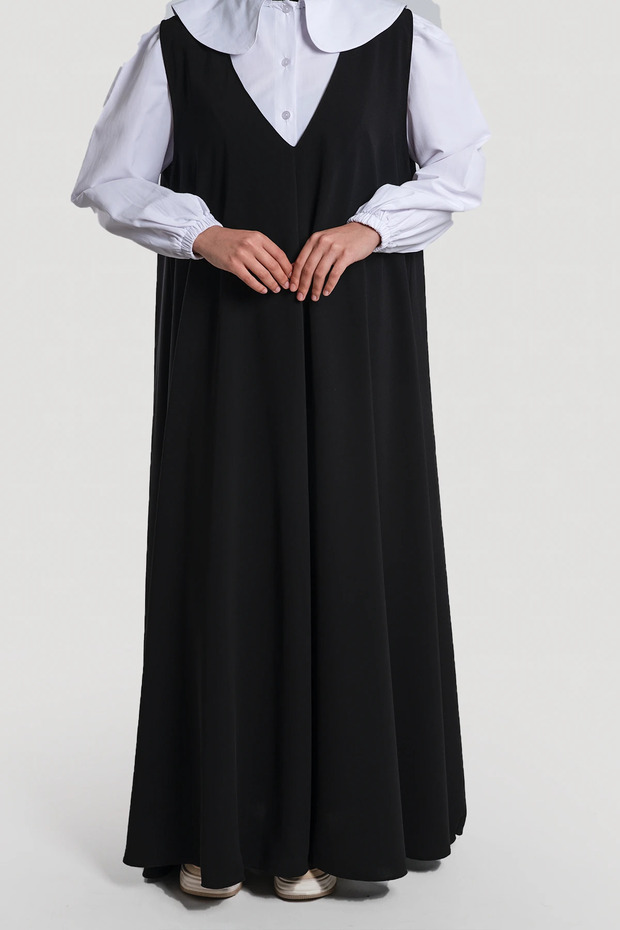 Siyah Jile Elbise Tek Ölçü - 8