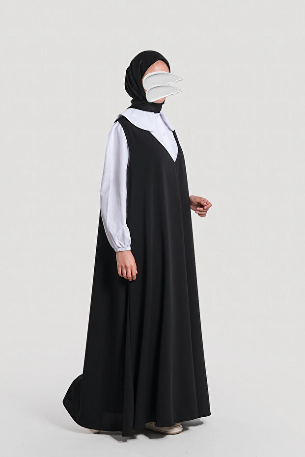 Siyah Jile Elbise Tek Ölçü - 7