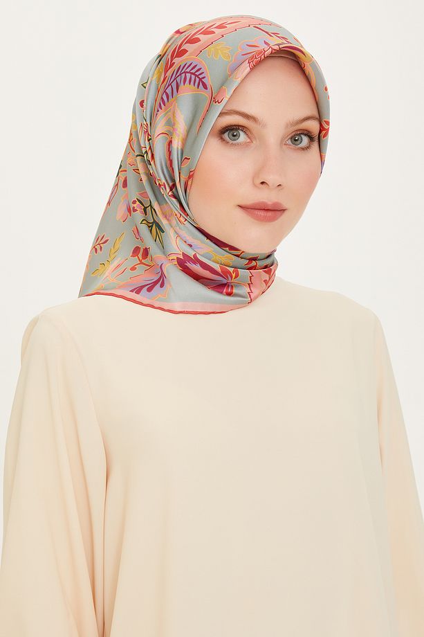 ARMİNE İPEK EŞARP 9227D (TWİLL)-81 - 1