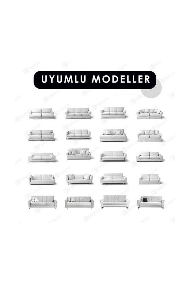3+3+1+1 lastikli kanepe örtüsü | lastikli koltuk örtüsü | koltuk kılıfı takımı - 5