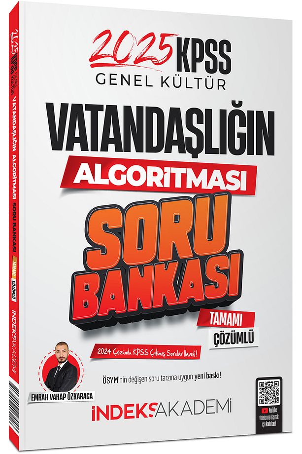 İndeks Akademi 2025 KPSS Vatandaşlık Vatandaşlığın Algoritması Soru Bankası Çözümlü - Emrah Vahap Öz - 1