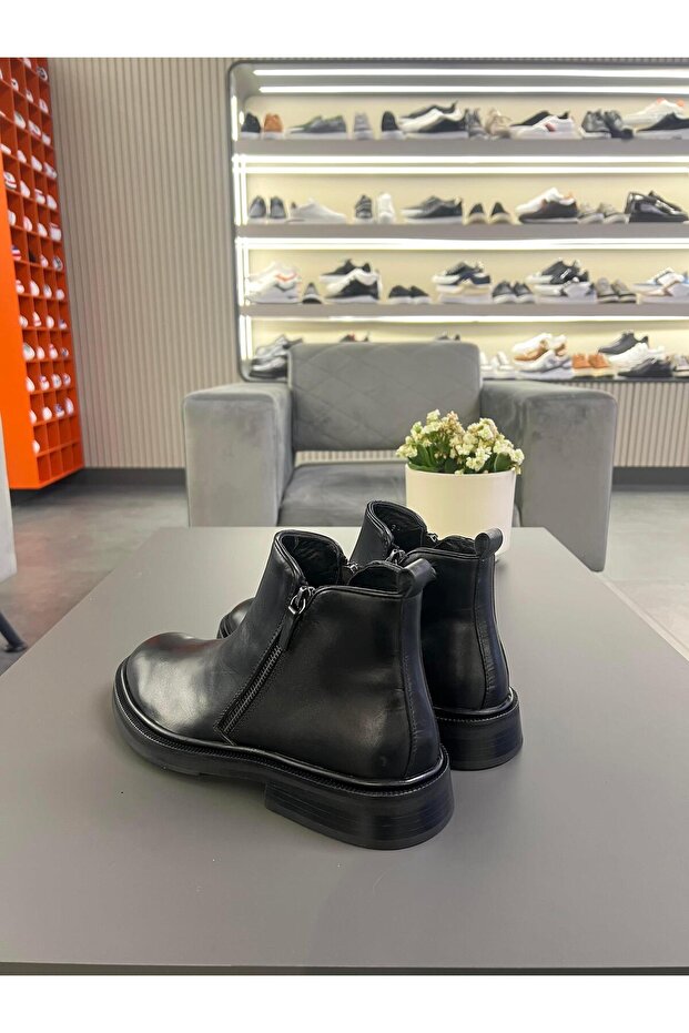 LFR-F094 DERI MERDANE BOT Siyah - 3