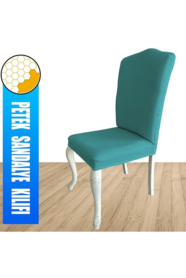 4 Adet Petek Kumaş Avangarde Tipi Sandalye Kılıfı & Sandalye Örtüsü Seti - 4