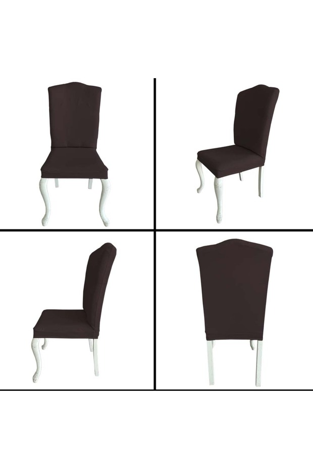 6 Adet Petek Kumaş Avangarde Tipi Sandalye Kılıfı & Sandalye Örtüsü Seti - 7