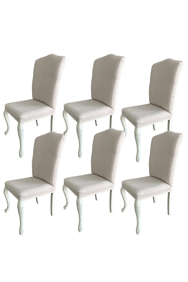 6 Adet Petek Kumaş Avangarde Tipi Sandalye Kılıfı & Sandalye Örtüsü Seti - 2