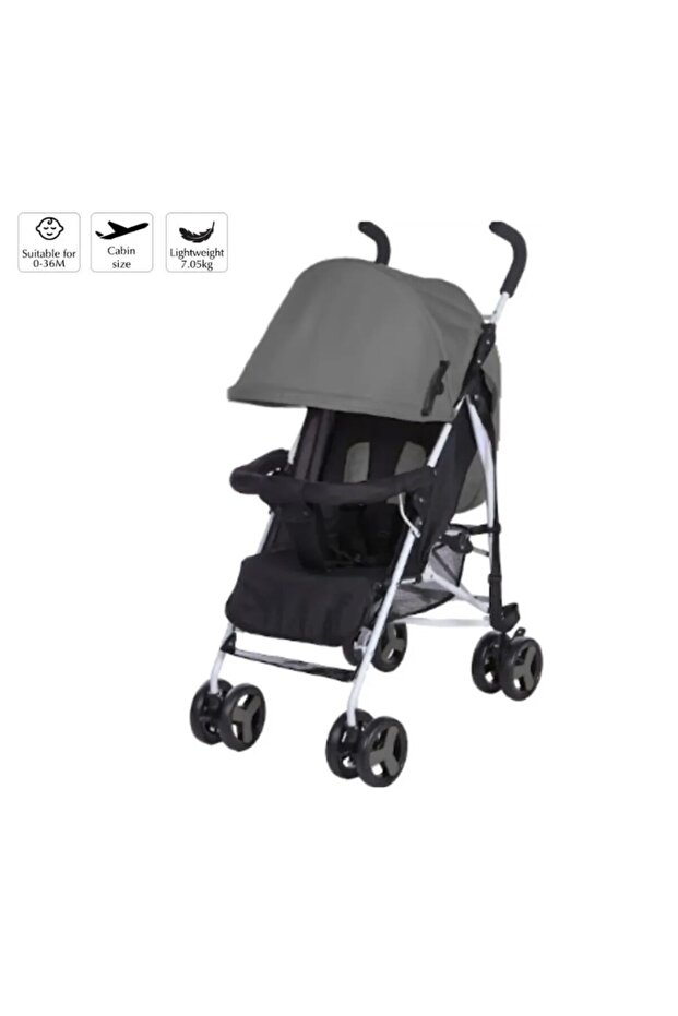 - Light Baby Travel Stroller - Grey