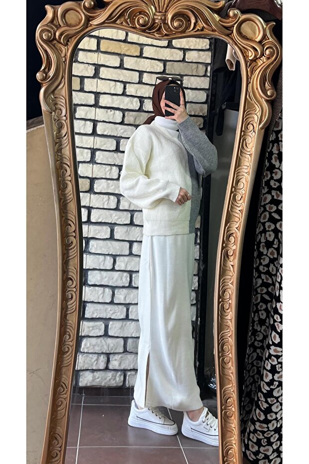 Çift renk Triko kazak - 2