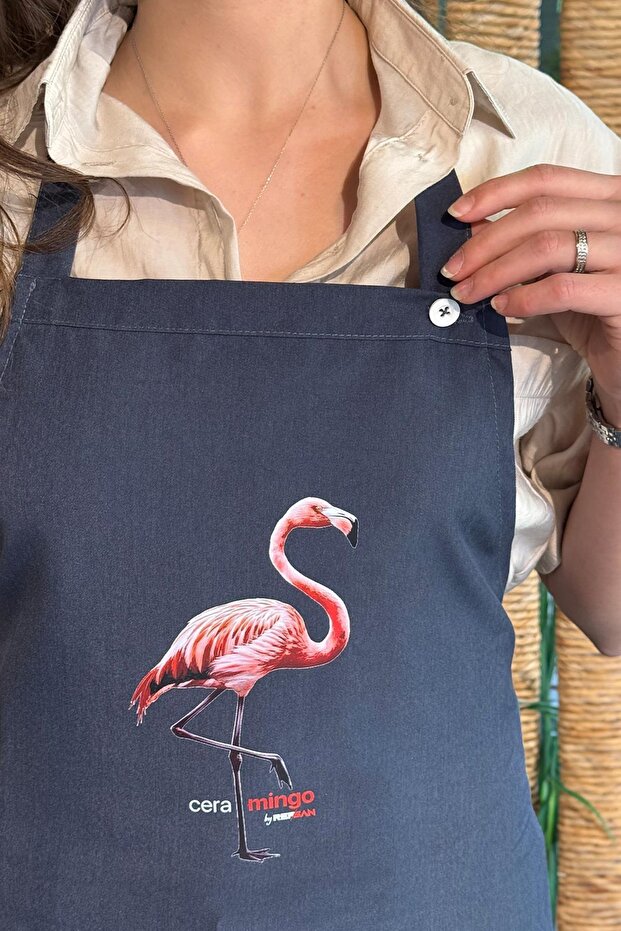 Flamingo Colored Stylish Workshop Apron - 3