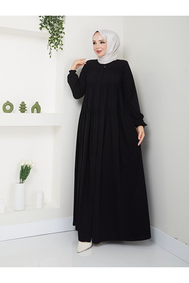 Üç Kat Model Ferace - Siyah
